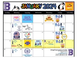 January 2024 Activities Calendar